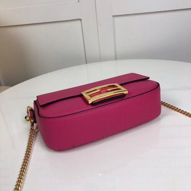 Fendi BAGUETTE leather bag F2467 rose