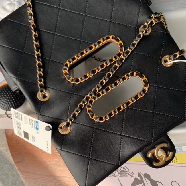 Chanel Flap Bag Original Sheepskin Leather AS1466 black