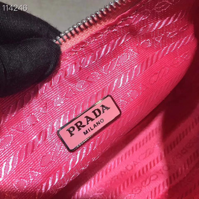 Prada Nylon and Saffiano leather mini bag 1NE204 pink