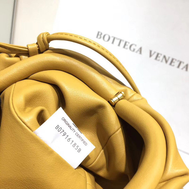 Bottega Veneta Nappa lambskin soft Shoulder Bag 98057 yellow