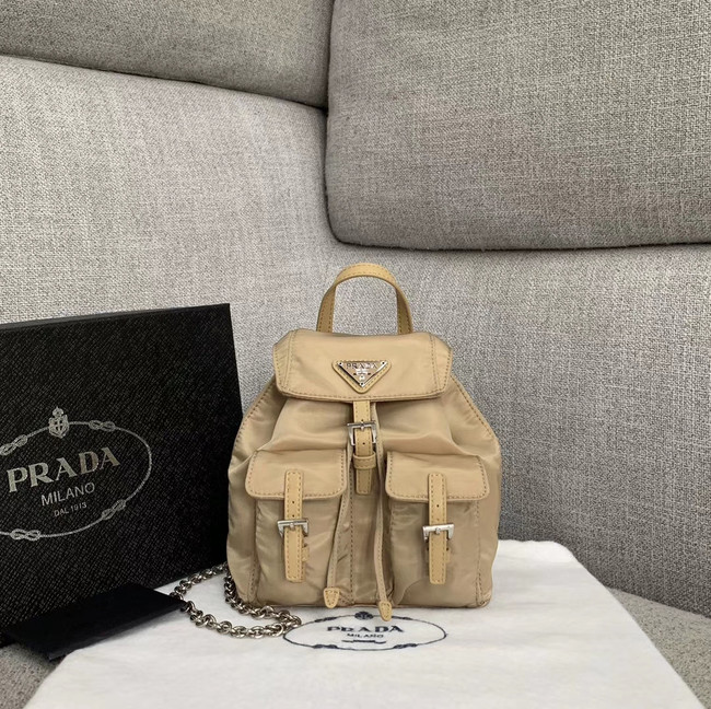 Prada Nylon mini backpack 1BH029 apricot