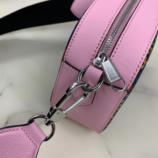 Gucci GG Psychedelic Canvas Messenger Bag 574886 pink