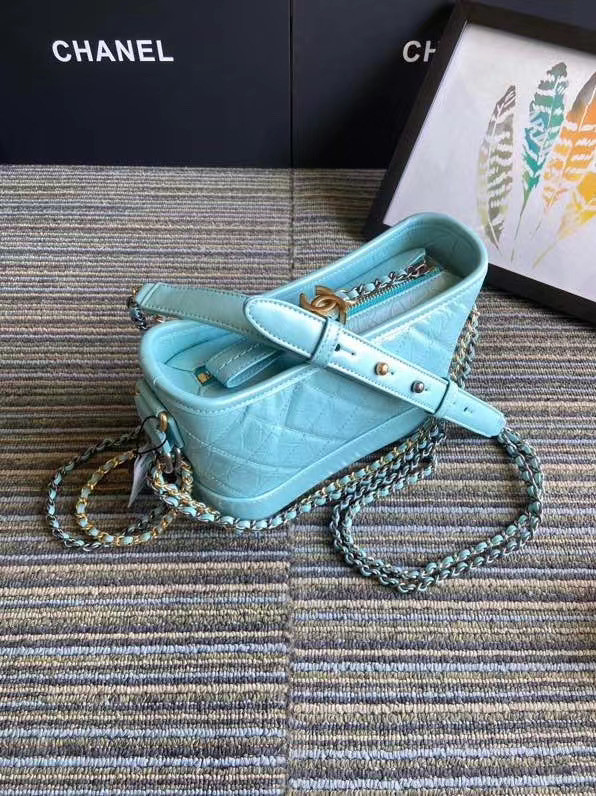 Chanel gabrielle small hobo bag S0865 sky blue