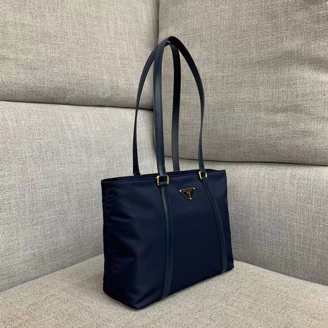 Prada Re-Edition 2000 nylon tote bag 91743 dark blue