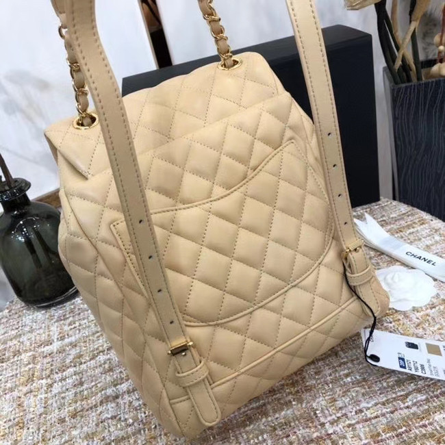 Chanel Backpack Sheepskin Original Leather 83431 Beige