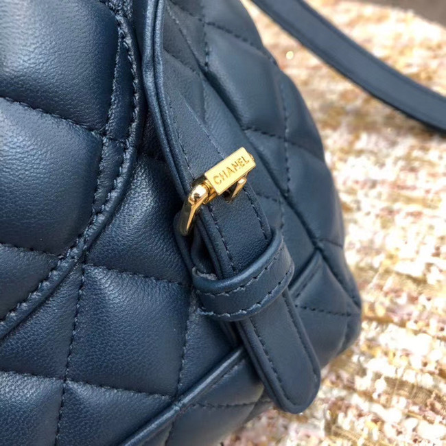 Chanel Backpack Sheepskin Original Leather 83431 blue