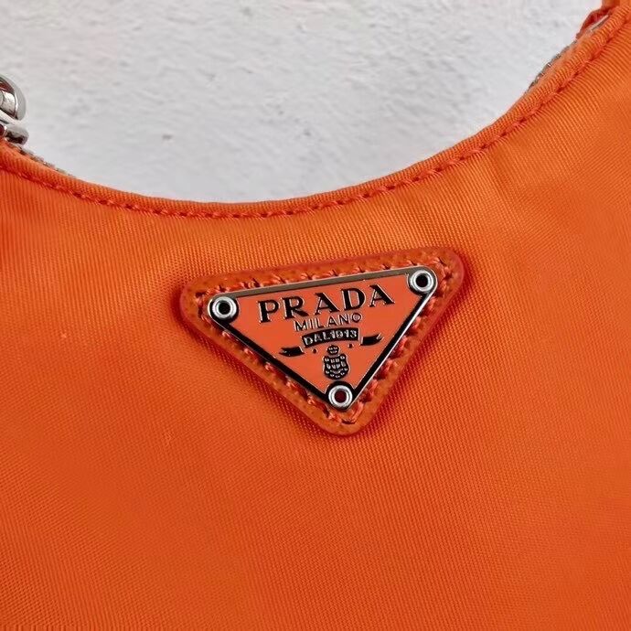 Prada Re-Edition nylon mini shoulder bag 1TT122 orange