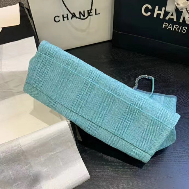 Chanel Large Shoulder Bag A67001 sky blue