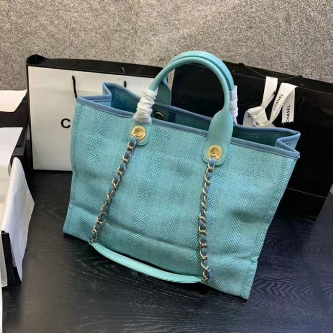 Chanel Shopping bag A66941 sky blue