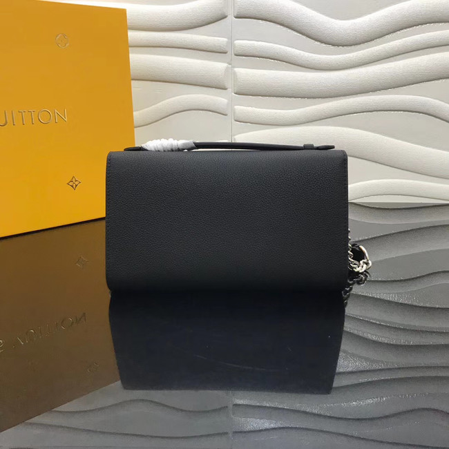 Louis Vuitton Original Grain calfskin LOCKME CLUTCH M56087 black