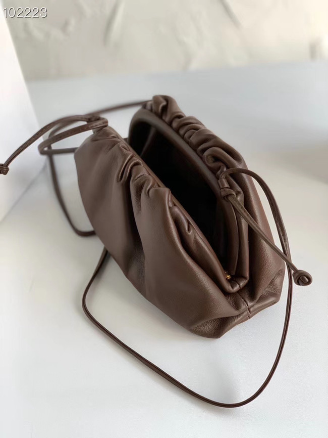 Bottega Veneta THE MINI POUCH 585852 Brownie