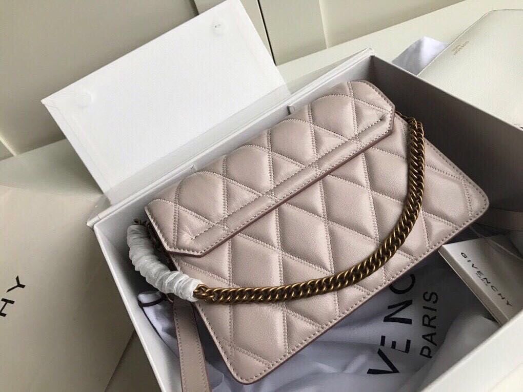 GIVENCHY Original Leather Shoulder Bag 6314 Beige