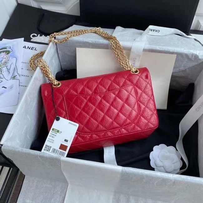 Chanel 2.55 Calfskin Flap Bag A37586 red