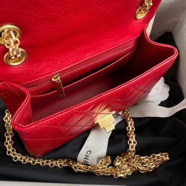 Chanel 2.55 Calfskin Flap Bag A37586 red