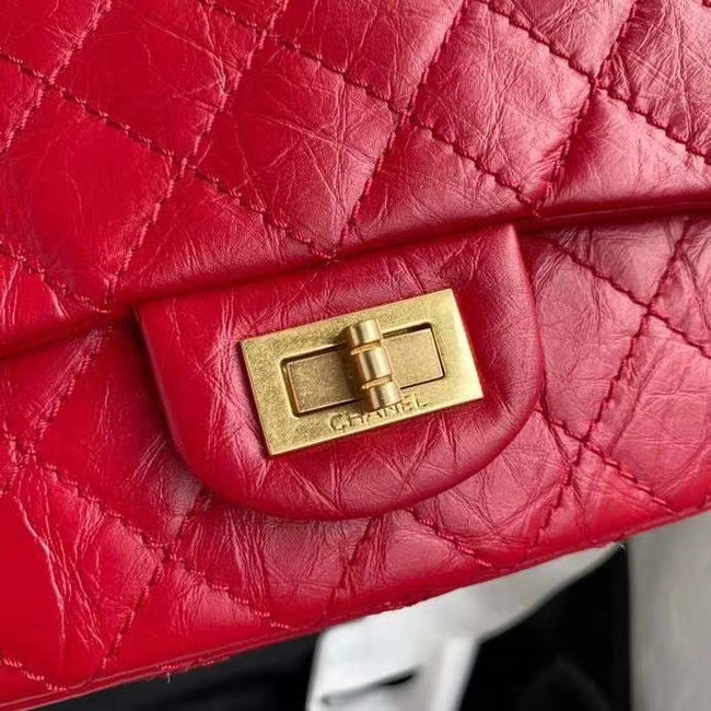 Chanel 2.55 Calfskin Flap Bag A37586 red