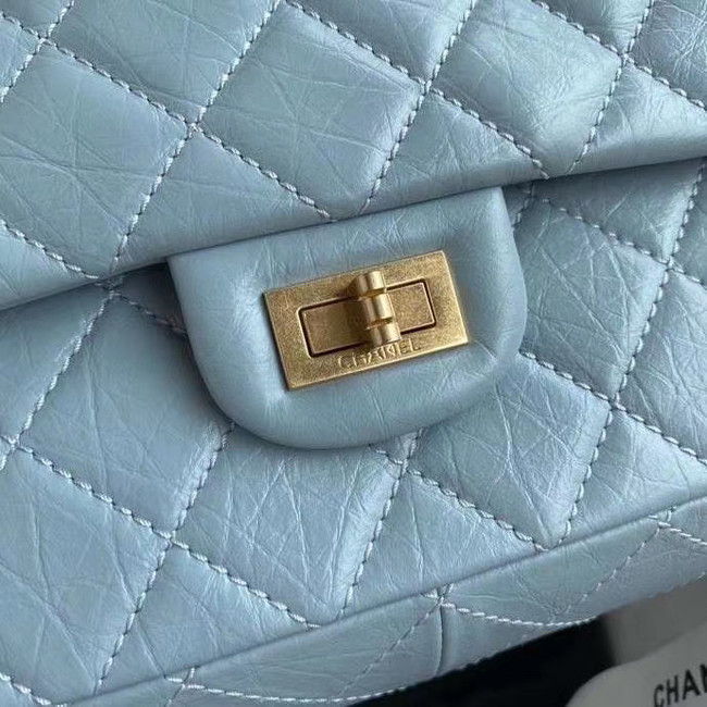 Chanel 2.55 Calfskin Flap Bag A37587 sky blue