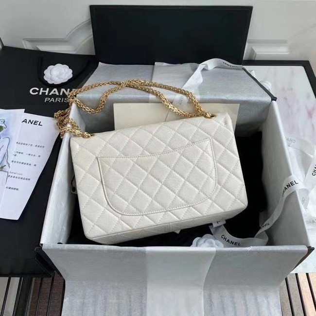 Chanel 2.55 Calfskin Flap Bag A37587 white