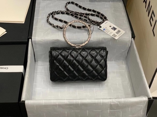 Chanel Flap Original Lambskin Leather Shoulder Bag AS1665 black