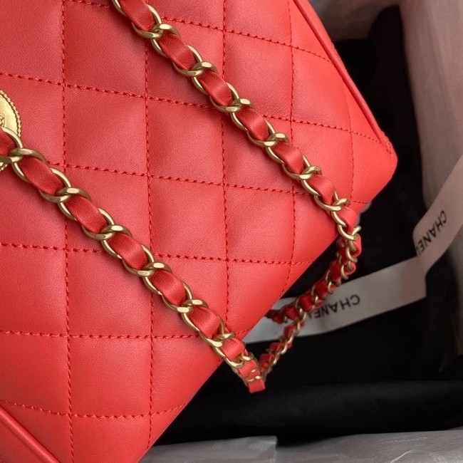 Chanel Original Lather Shopping bag AS1844 red