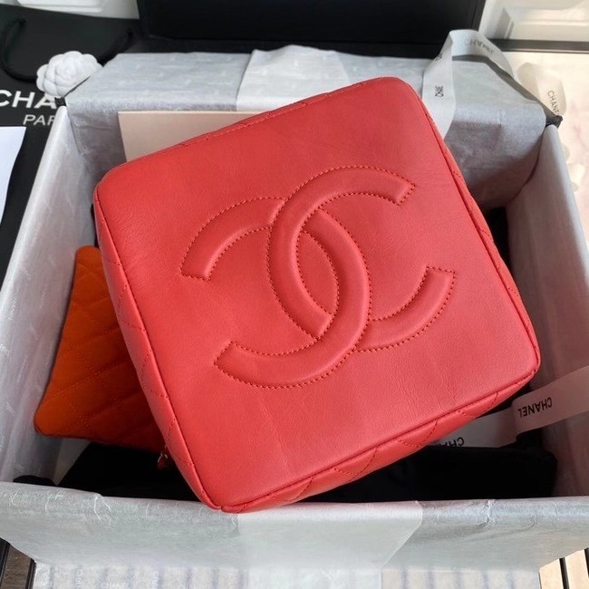 Chanel Original Lather Shopping bag AS1844 red