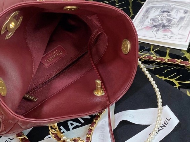 Chanel Original shopping bag AS2213 Burgundy