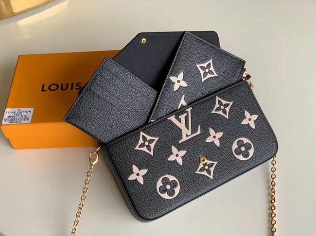 Louis Vuitton Original POCHETTE FELICIE Chain Bag M69977 black