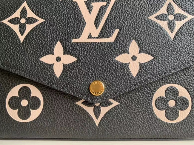 Louis Vuitton Original POCHETTE FELICIE Chain Bag M69977 black