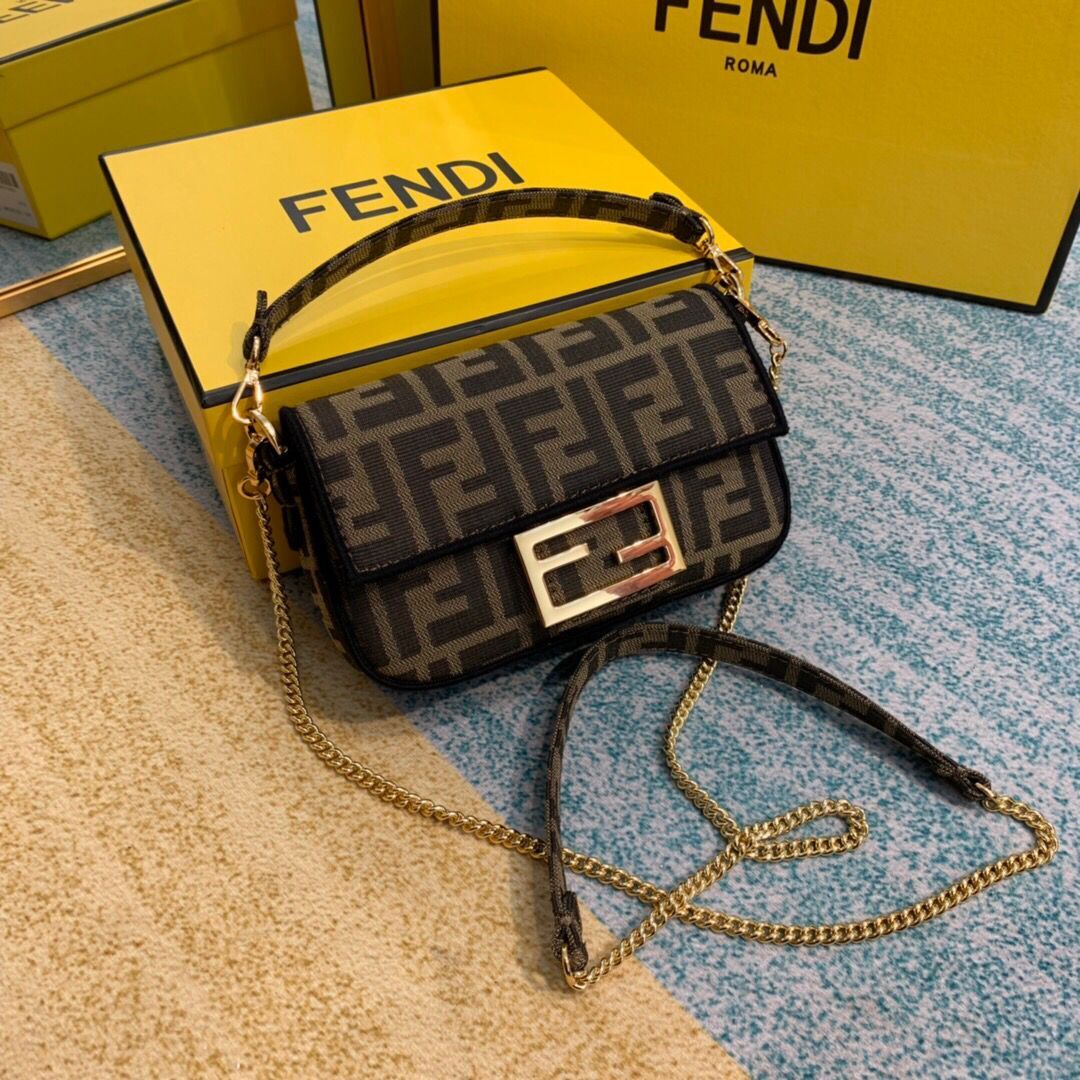 FENDI fabric bag 8BR600 brown