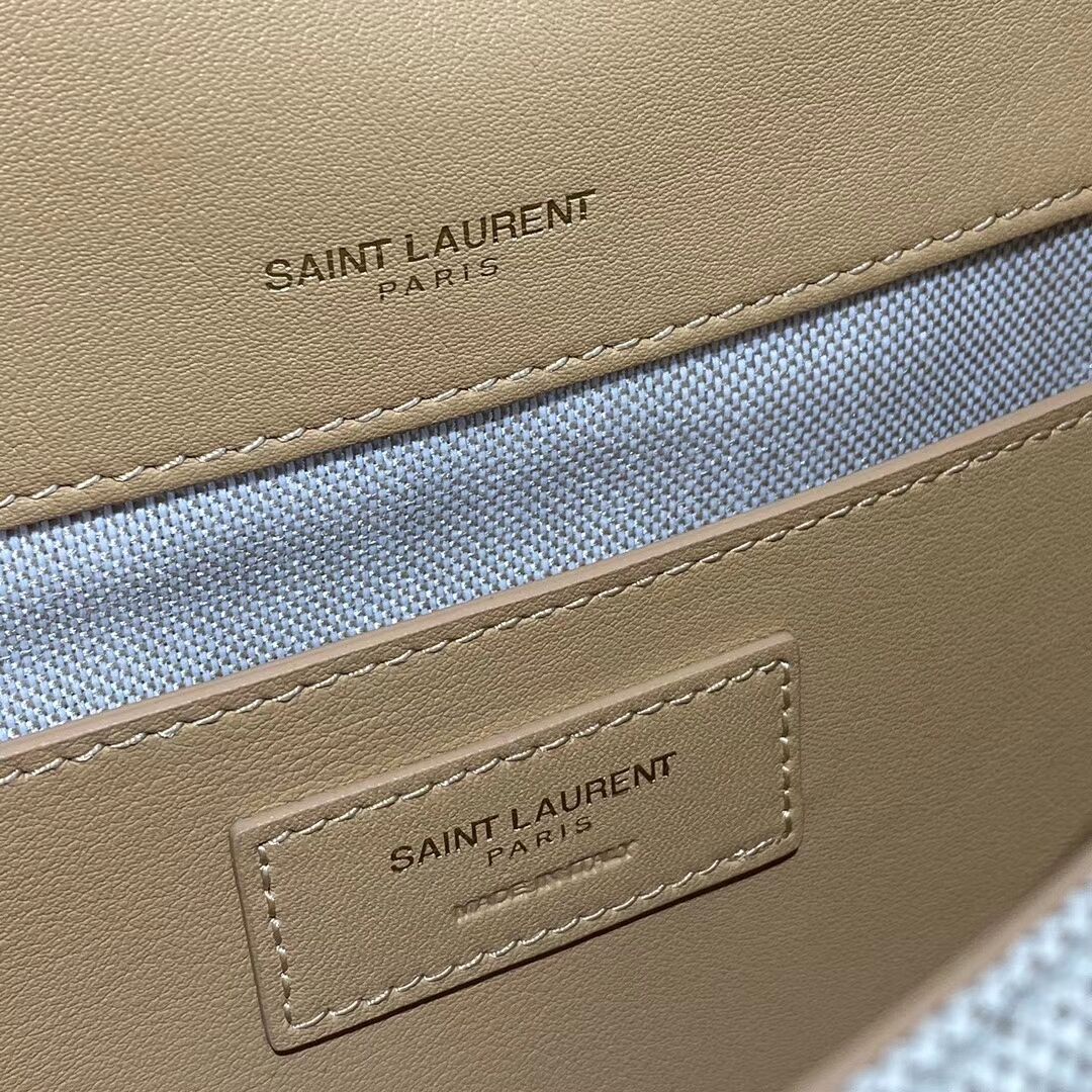 Yves Saint Laurent IN CANVAS AND LEATHER Y633037H Apricot