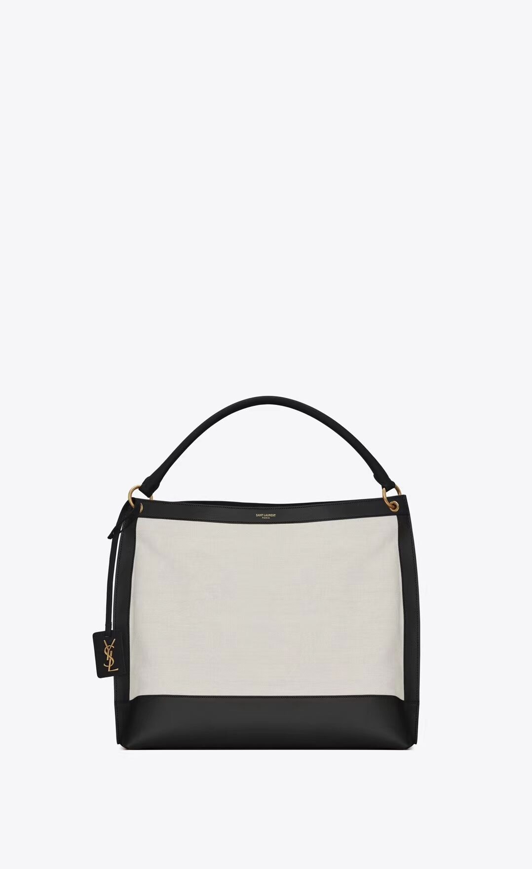 Yves Saint Laurent IN CANVAS AND LEATHER Y635266 black