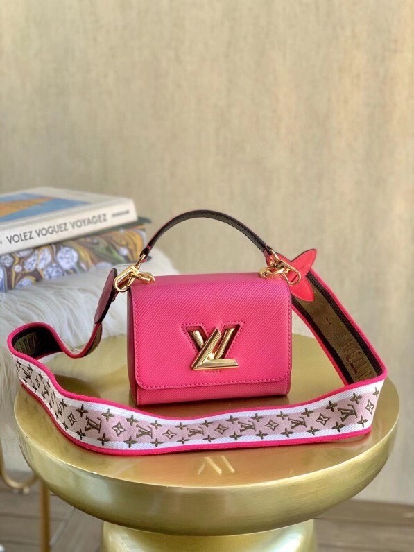 Louis vuitton original TWIST MM M57050 Agathe Rose Pink