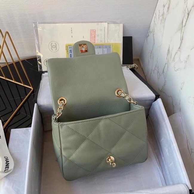 Chanel small flap bag Calfskin & Gold-Tone Metal AS2232 Green