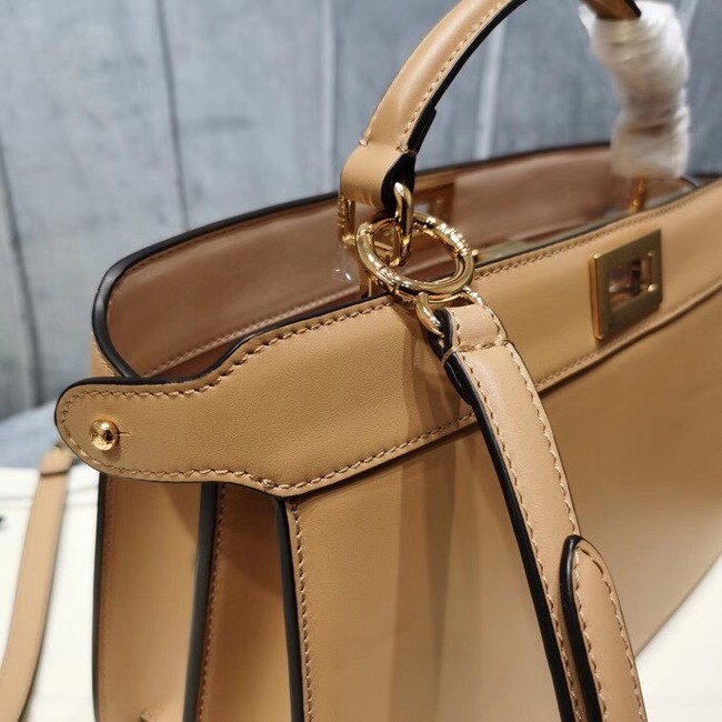 Fendi PEEKABOO ISEEU EAST-WEST leather bag 8BN323A apricot