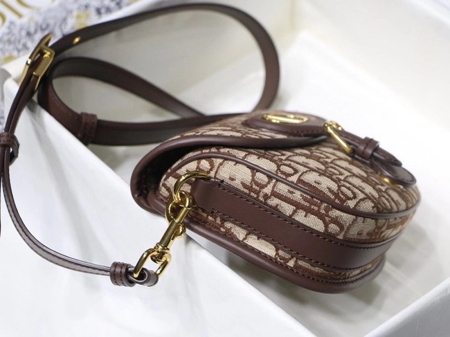 SMALL DIOR BOBBY BAG Brown Dior Oblique Jacquard M9317U