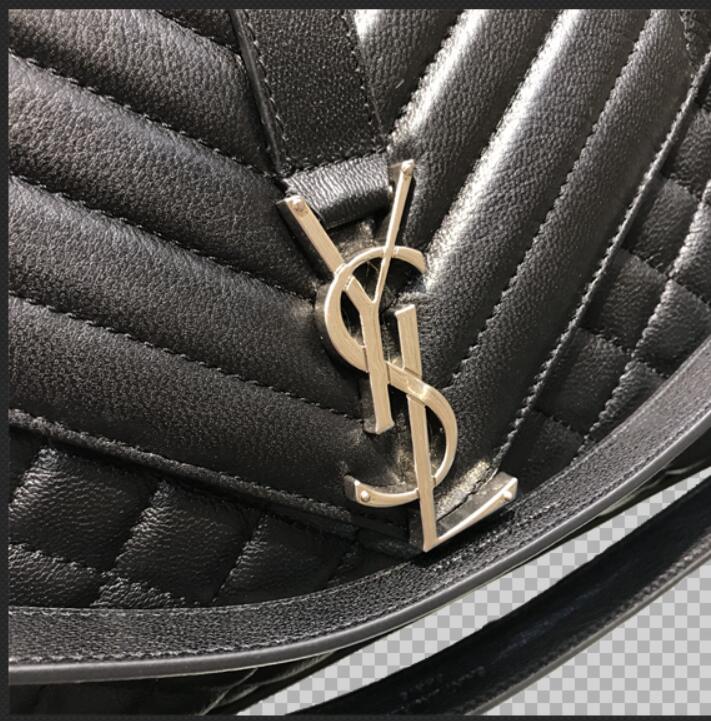 Yves Saint Laurent Calfskin Leather Shoulder Bag Y5699 black