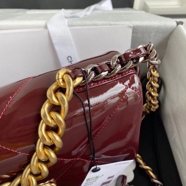 chanel 19 flap bag AS1160  Burgundy