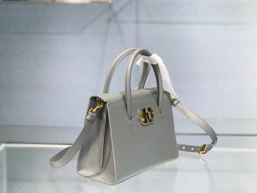 DIOR MEDIUM ST HONORE TOTE Grained Calfskin M9321UMBA  gray