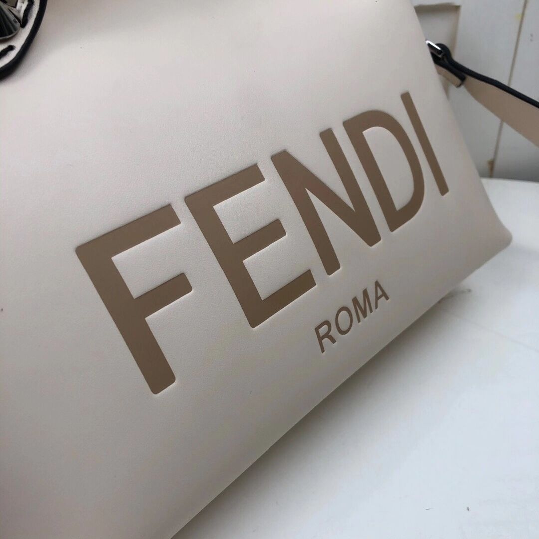 FENDI MEDIUM BY THE WAY leather Boston bag 8BL146A beige