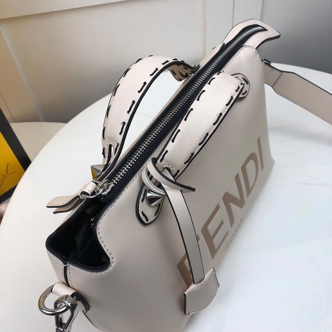 FENDI MEDIUM BY THE WAY leather Boston bag 8BL146A beige