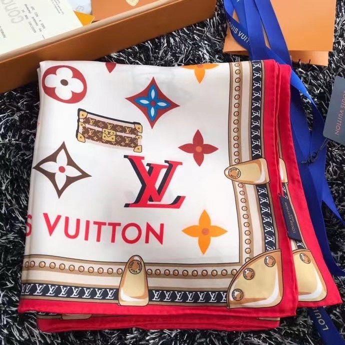 Louis Vuitton silk Scarf 77030-2