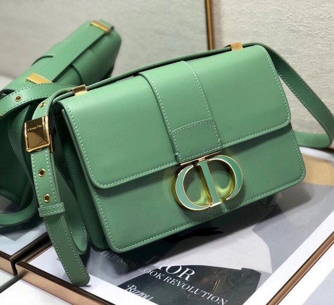 DIOR 30 MONTAIGNE BAG green Box Calfskin M9203UM