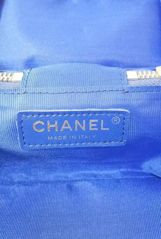 Chanel Lambskin Crystal Calfskin & Gold-Tone Metal AS1889 blue