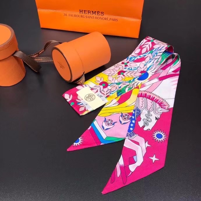 Hermes Twilly Small silk scarf H06351