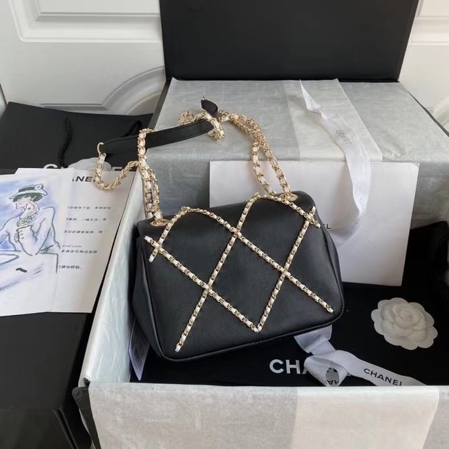 Chanel flap bag AS2382 black & white