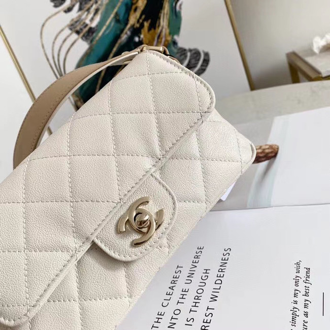 Chanel flap bag AS2273 White