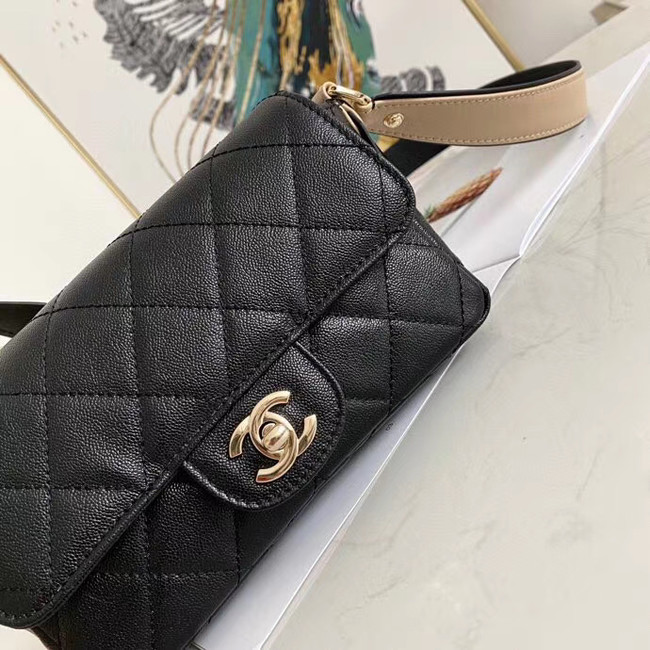 Chanel flap bag AS2273 black