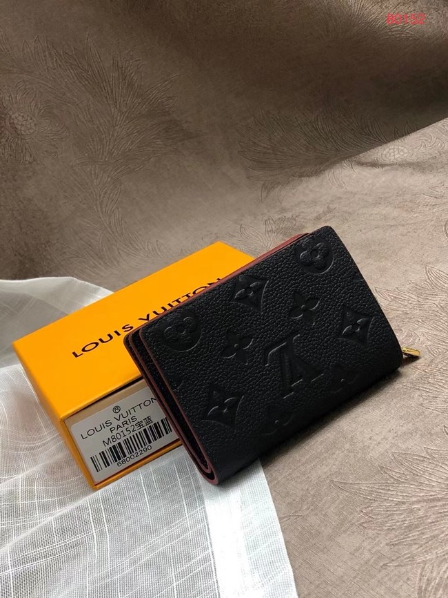 Louis Vuitton Original Monogram Empreinte CLEA WALLET M80152 Navy Blue