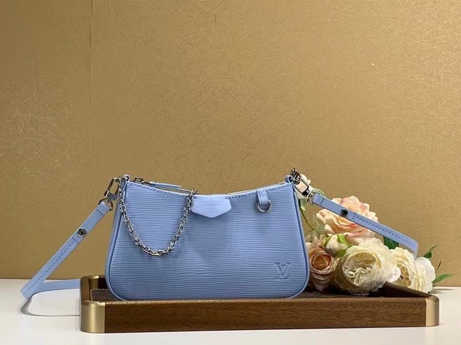 Louis vuitton Original EASY POUCH ON STRAP M80479 Bleu Celeste Blue