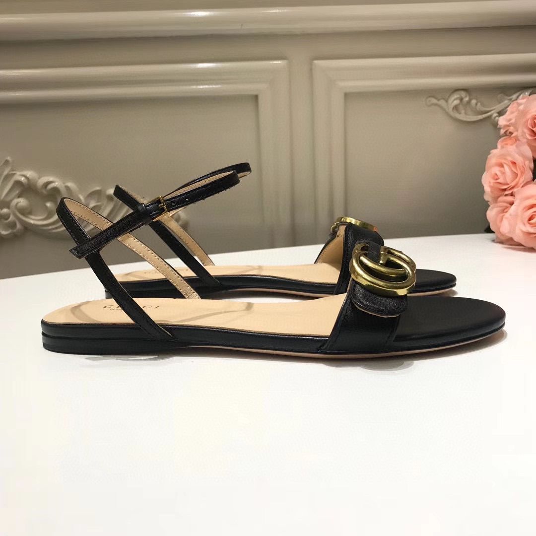 Gucci Sandals Shoes 1CM 7CM 10CM Heels GG6326 Black