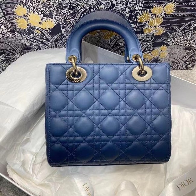 LADY DIOR MY ABCDIOR BAG Indigo Blue Gradient Cannage Lambskin M0538OS